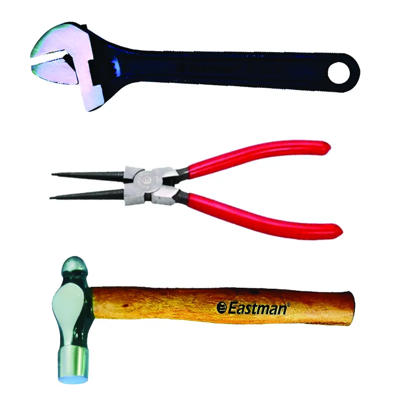 Eastman Circlip Plier Adjustable Wrench Ball Pin Hammer